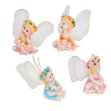 4Pcs Flower Fairies Figurines Garden Home Ornament Fairy Figures Resin Craft Bonsai Decoration - Extra Image