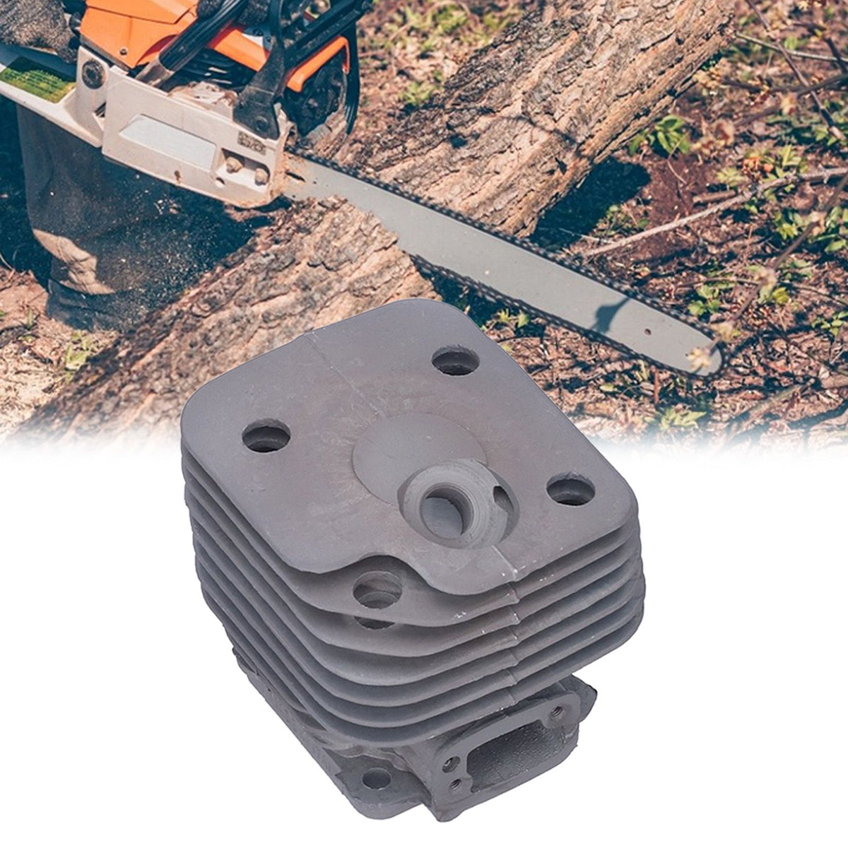 Cylinder Piston Kit Chainsaw Replacement Accessoires 50mm Fit for Husqvarna 268 268XP 268K