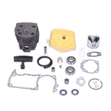 46mm Cylinder Piston Spark Plug Fuel Filter Kit Garden Chainsaw Accessory Fit for Husqvarna 55 51 - Top-Down View