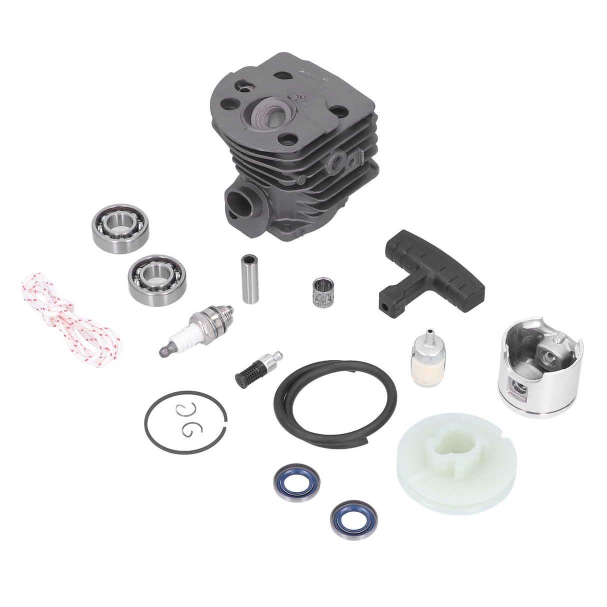46mm Aluminum Cylinder Piston Spark Plug Bearing Gasket Set Fit for Husqvarna 55 51 Chainsaw