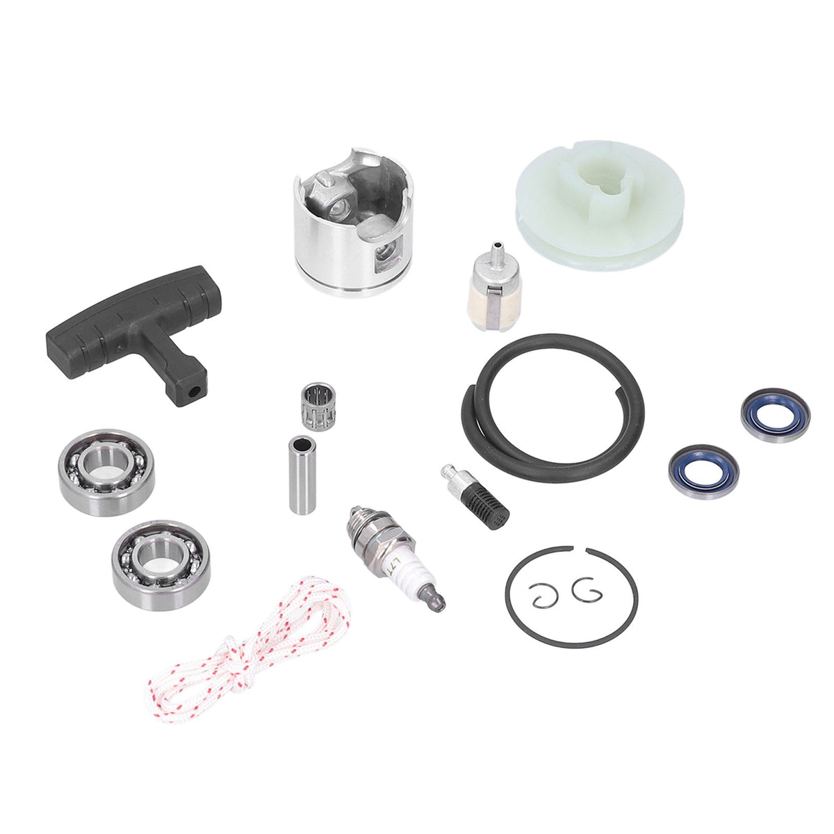 46mm Aluminum Cylinder Piston Spark Plug Bearing Gasket Set Fit for Husqvarna 55 51 Chainsaw