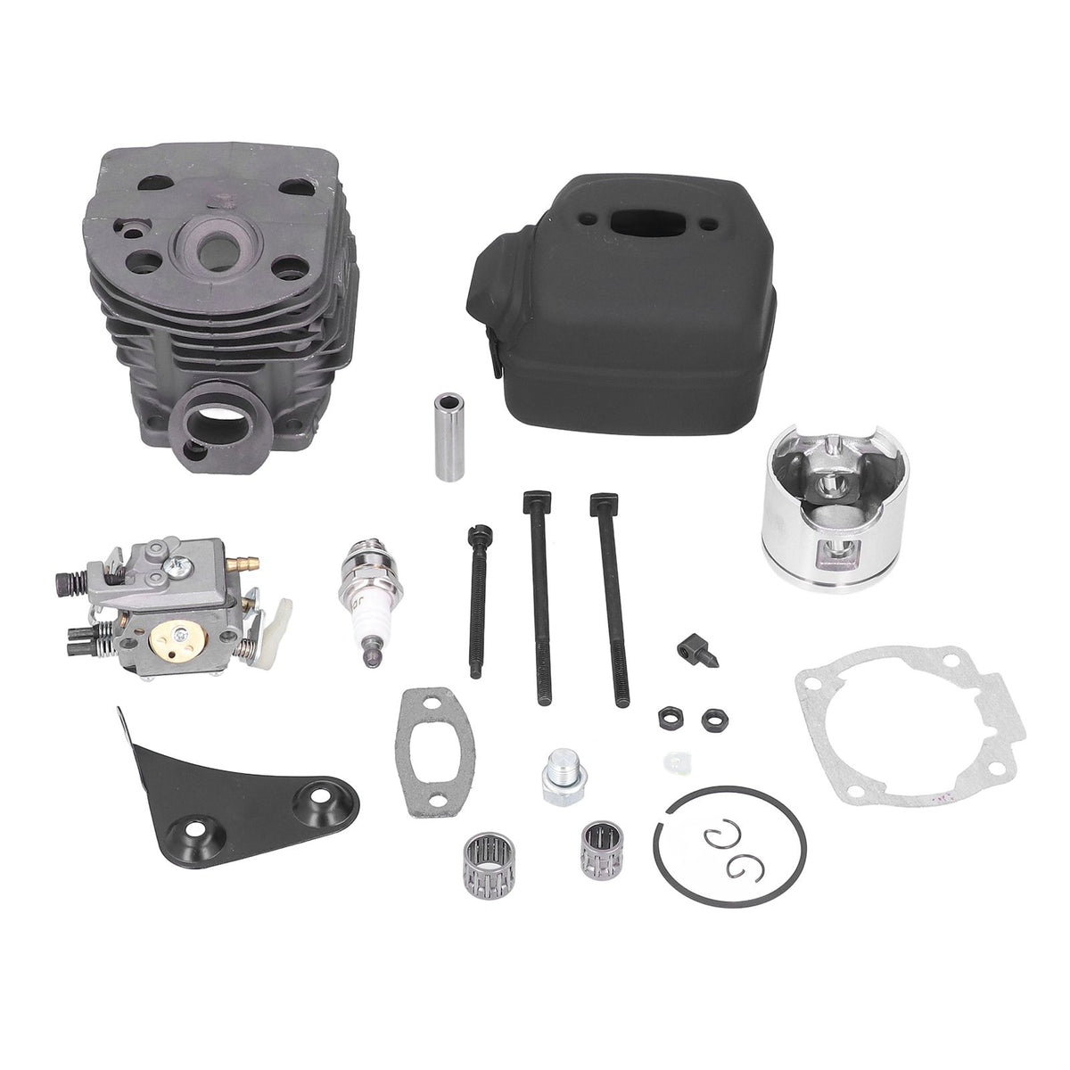46mm Cylinder Piston Carburetor Spark Plug Gasket Set Replacement Fit for Husqvarna 55 51 Chainsaw