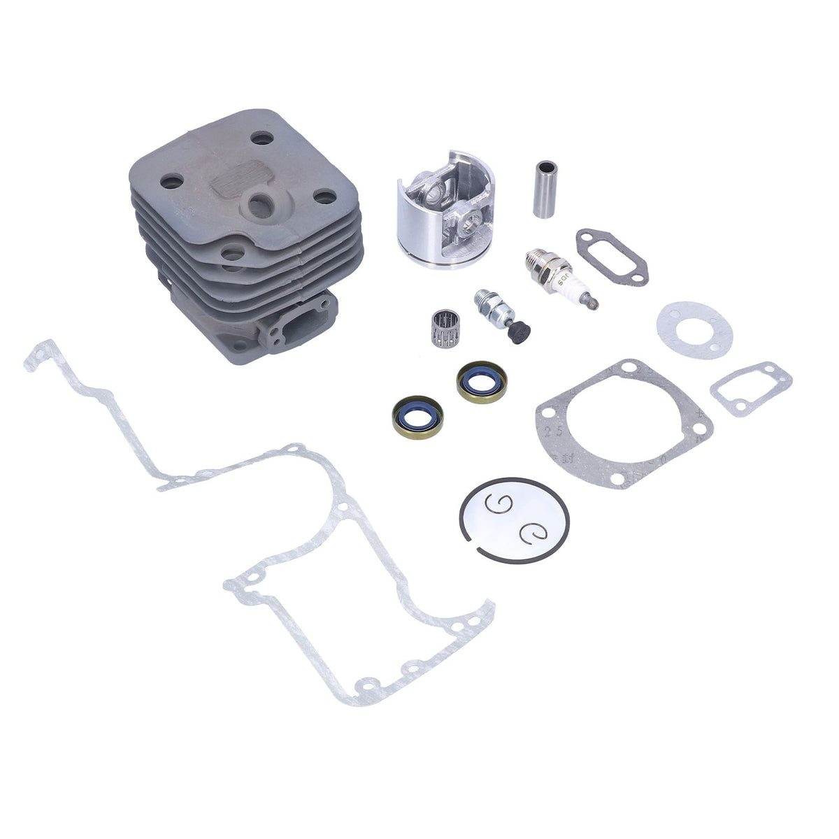 Chainsaw Cylinder Piston Kit Relief Valve Spark Plug 52mm Fit for Husqvarna 61 268 272 272XP