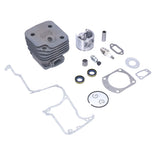 Chainsaw Cylinder Piston Kit Relief Valve Spark Plug 52mm Fit for Husqvarna 61 268 272 272XP - Front View