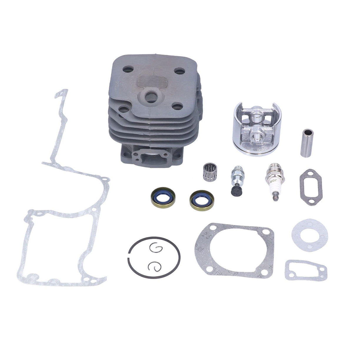 Chainsaw Cylinder Piston Kit Relief Valve Spark Plug 52mm Fit for Husqvarna 61 268 272 272XP