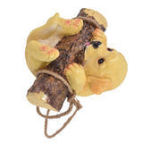 Resin Swinging Puppy Dog Statue Simulation Animal Model Figurine Sculpture Crafts Outdoor Garden Decoration