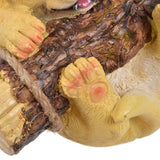 Resin Swinging Puppy Dog Statue Simulation Animal Model Figurine Sculpture Crafts Outdoor Garden Decoration