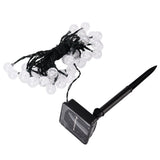 21ft 30LED Solar String Light Warm Waterproof Lamp String Light for Outdoor Yard Lawn Decor - Side View