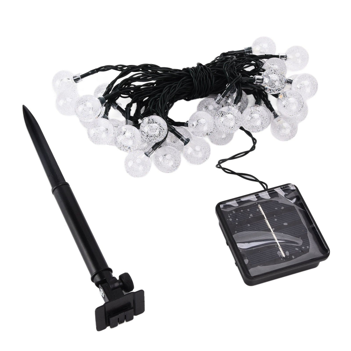 21ft 30LED Solar String Light Warm Waterproof Lamp String Light for Outdoor Yard Lawn Decor