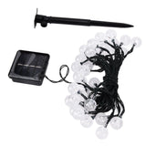 21ft 30LED Solar String Light Warm Waterproof Lamp String Light for Outdoor Yard Lawn Decor - 45-Degree Angle