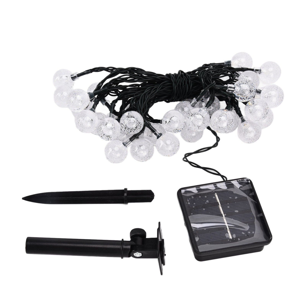 21ft 30LED Solar String Light Warm Waterproof Lamp String Light for Outdoor Yard Lawn Decor