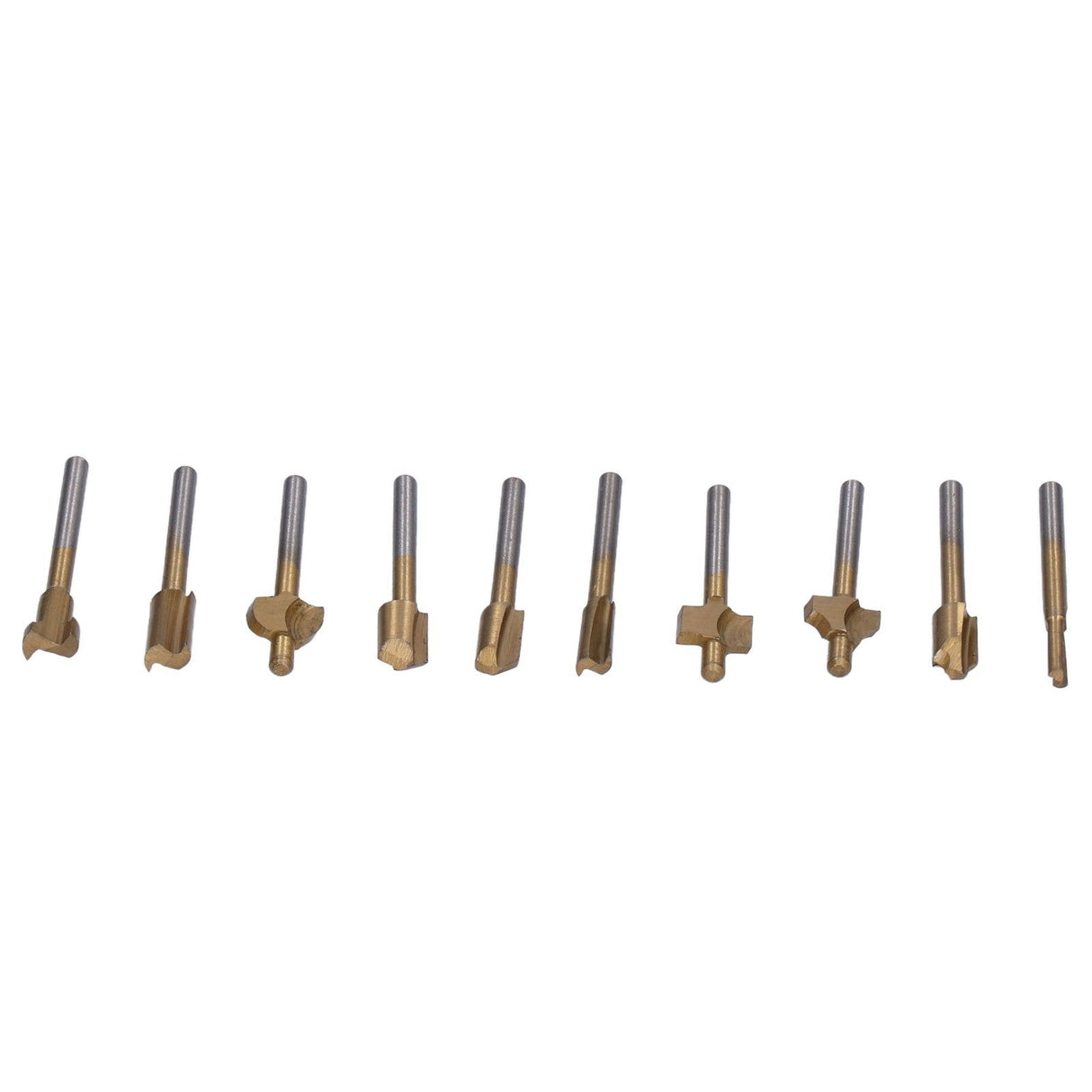 10pcs Carpentry Router Bits Carbide Rotary Burr Set for DIY Woodworking Carving Engraving Drilling