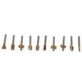 10pcs Carpentry Router Bits Carbide Rotary Burr Set for DIY Woodworking Carving Engraving Drilling - Low Angle