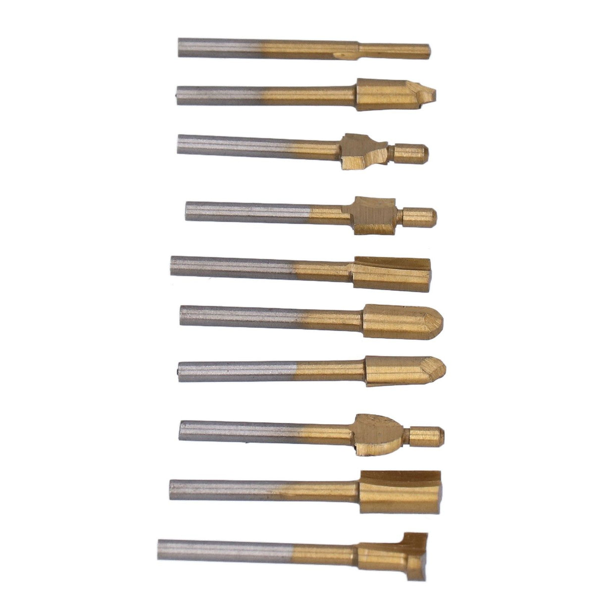 10pcs Carpentry Router Bits Carbide Rotary Burr Set for DIY Woodworking Carving Engraving Drilling