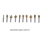 10pcs Carpentry Router Bits Carbide Rotary Burr Set for DIY Woodworking Carving Engraving Drilling - Extra Image