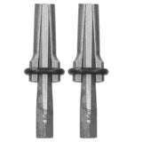 2PCS Heavy Duty Plug Wedges 14mm Stone Splitter High Speed Steel Rock Stone Splitter Splitting Tool