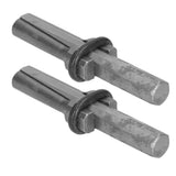 2PCS Heavy Duty Plug Wedges 14mm Stone Splitter High Speed Steel Rock Stone Splitter Splitting Tool - Close-Up Angle