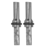 2PCS Heavy Duty Plug Wedges 14mm Stone Splitter High Speed Steel Rock Stone Splitter Splitting Tool