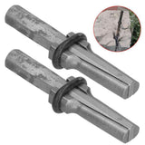 2PCS Heavy Duty Plug Wedges 14mm Stone Splitter High Speed Steel Rock Stone Splitter Splitting Tool