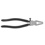 Clamping Plier 8 Inches Carbon Steel Adjustable Multifunctional Ergonomic Crimper Plier for Glass Ceramic Trimming - Front View