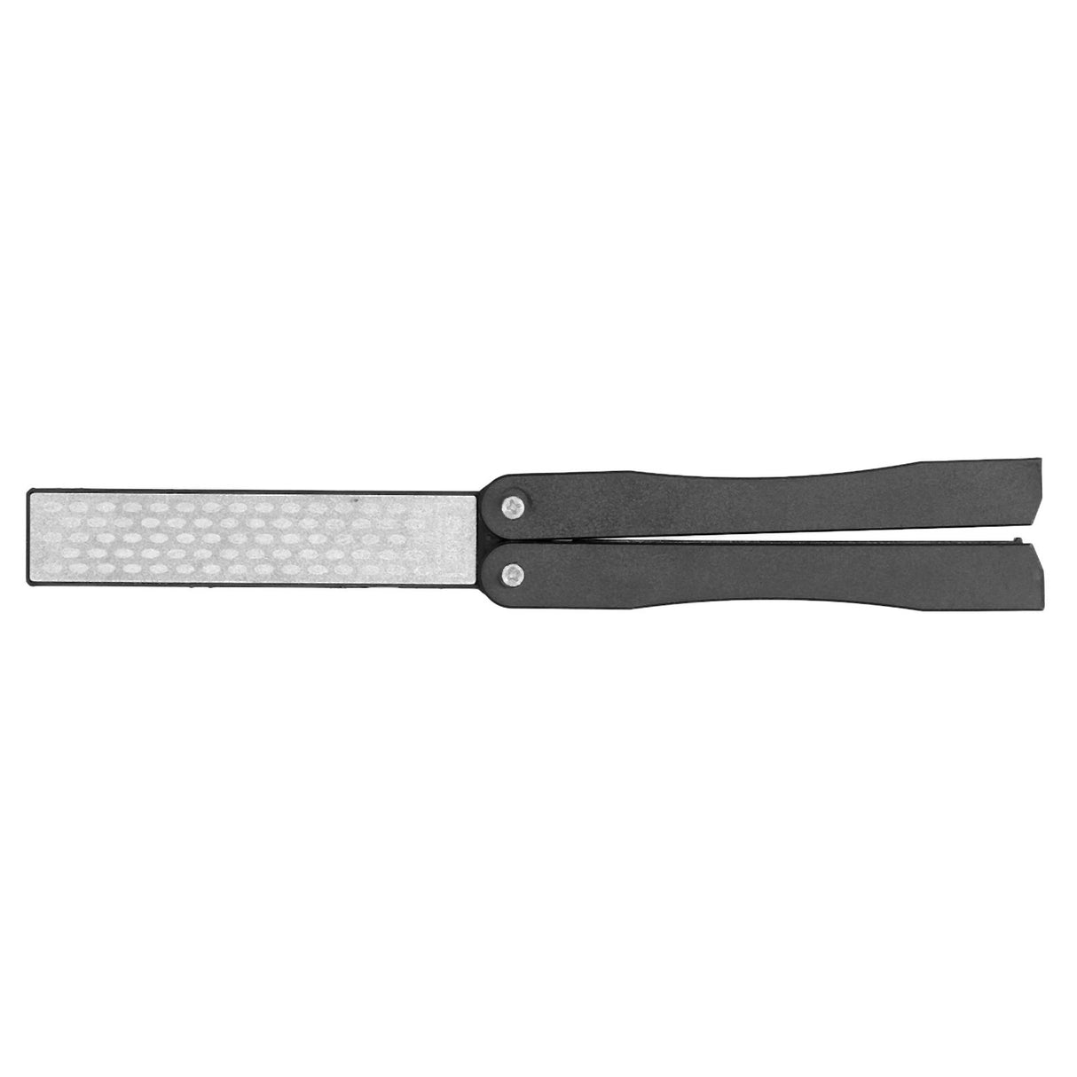 Knife Sharpener Double Sides Fan Shape Folding Mini Portable Whetstone for Outdoor Garden Farm Tools Sharpening