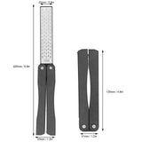Knife Sharpener Double Sides Fan Shape Folding Mini Portable Whetstone for Outdoor Garden Farm Tools Sharpening - Extra Image