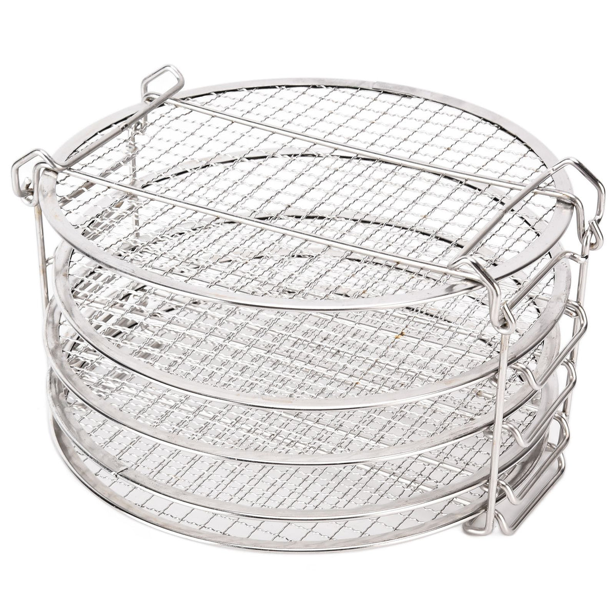 Stackable Dehydrator Rack Stainless Steel Drying Rack with Anti Scalding Gloves Fit for Ninja Foodi Fryer