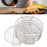 Stackable Dehydrator Rack Stainless Steel Drying Rack with Anti Scalding Gloves Fit for Ninja Foodi Fryer - Extra Image