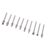 10Pcs Carbide Burr Set Alloy Tungsten Steel High Hardness Wide Application for Dremel Wood Carving Bits for Woodworking