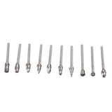 10Pcs Carbide Burr Set Alloy Tungsten Steel High Hardness Wide Application for Dremel Wood Carving Bits for Woodworking