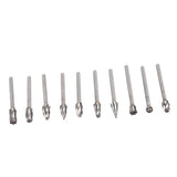 10Pcs Carbide Burr Set Alloy Tungsten Steel High Hardness Wide Application for Dremel Wood Carving Bits for Woodworking