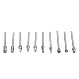 10Pcs Carbide Burr Set Alloy Tungsten Steel High Hardness Wide Application for Dremel Wood Carving Bits for Woodworking