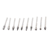 10Pcs Carbide Burr Set Alloy Tungsten Steel High Hardness Wide Application for Dremel Wood Carving Bits for Woodworking - Extra Image