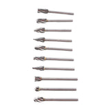 10Pcs Carbide Burr Set Alloy Tungsten Steel High Hardness Wide Application for Dremel Wood Carving Bits for Woodworking - Extra Image