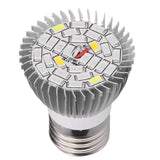 LED Grow Light Bulb Full Spectrum 28 LED E27 Socket Plant Light Bulb for Indoor Plants
