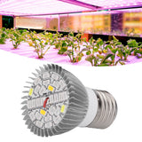 LED Grow Light Bulb Full Spectrum 28 LED E27 Socket Plant Light Bulb for Indoor Plants