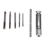 Ratchet Tap Wrench Rigid Hold 3 Positions Gear Box Adjustable Various Tap Sizes T Handle Tap Wrench for Faucet Reamer