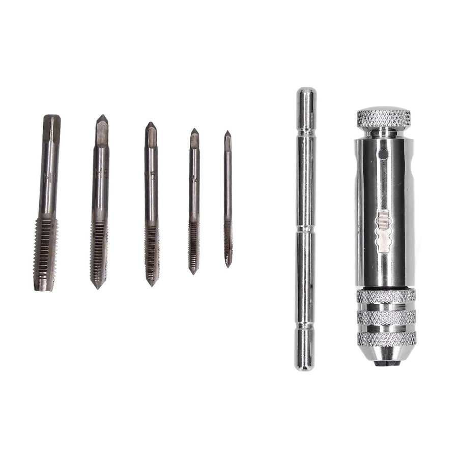 Ratchet Tap Wrench Rigid Hold 3 Positions Gear Box Adjustable Various Tap Sizes T Handle Tap Wrench for Faucet Reamer