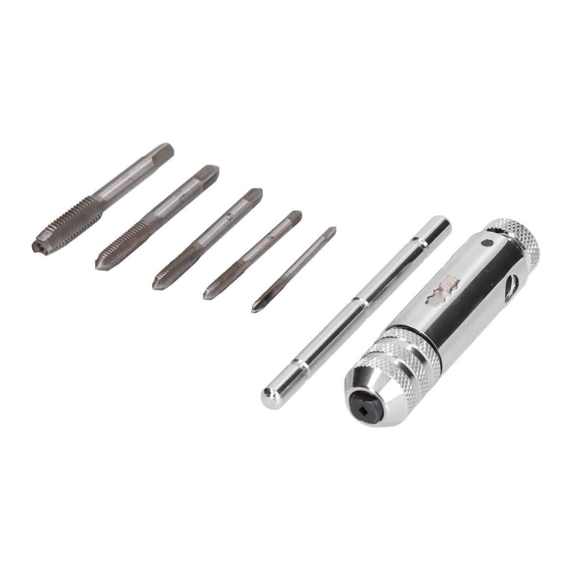 Ratchet Tap Wrench Rigid Hold 3 Positions Gear Box Adjustable Various Tap Sizes T Handle Tap Wrench for Faucet Reamer