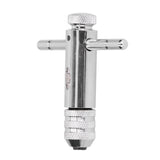 Ratchet Tap Wrench Rigid Hold 3 Positions Gear Box Adjustable Various Tap Sizes T Handle Tap Wrench for Faucet Reamer - Rear View