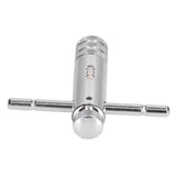 Ratchet Tap Wrench Rigid Hold 3 Positions Gear Box Adjustable Various Tap Sizes T Handle Tap Wrench for Faucet Reamer