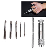 Ratchet Tap Wrench Rigid Hold 3 Positions Gear Box Adjustable Various Tap Sizes T Handle Tap Wrench for Faucet Reamer