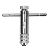Ratchet Tap Wrench Rigid Hold 3 Positions Gear Box Adjustable Various Tap Sizes T Handle Tap Wrench for Faucet Reamer