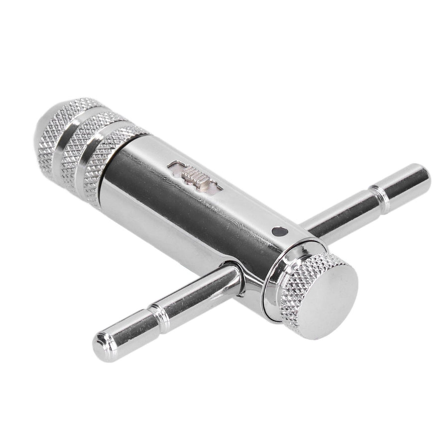 Ratchet Tap Wrench Rigid Hold 3 Positions Gear Box Adjustable Various Tap Sizes T Handle Tap Wrench for Faucet Reamer