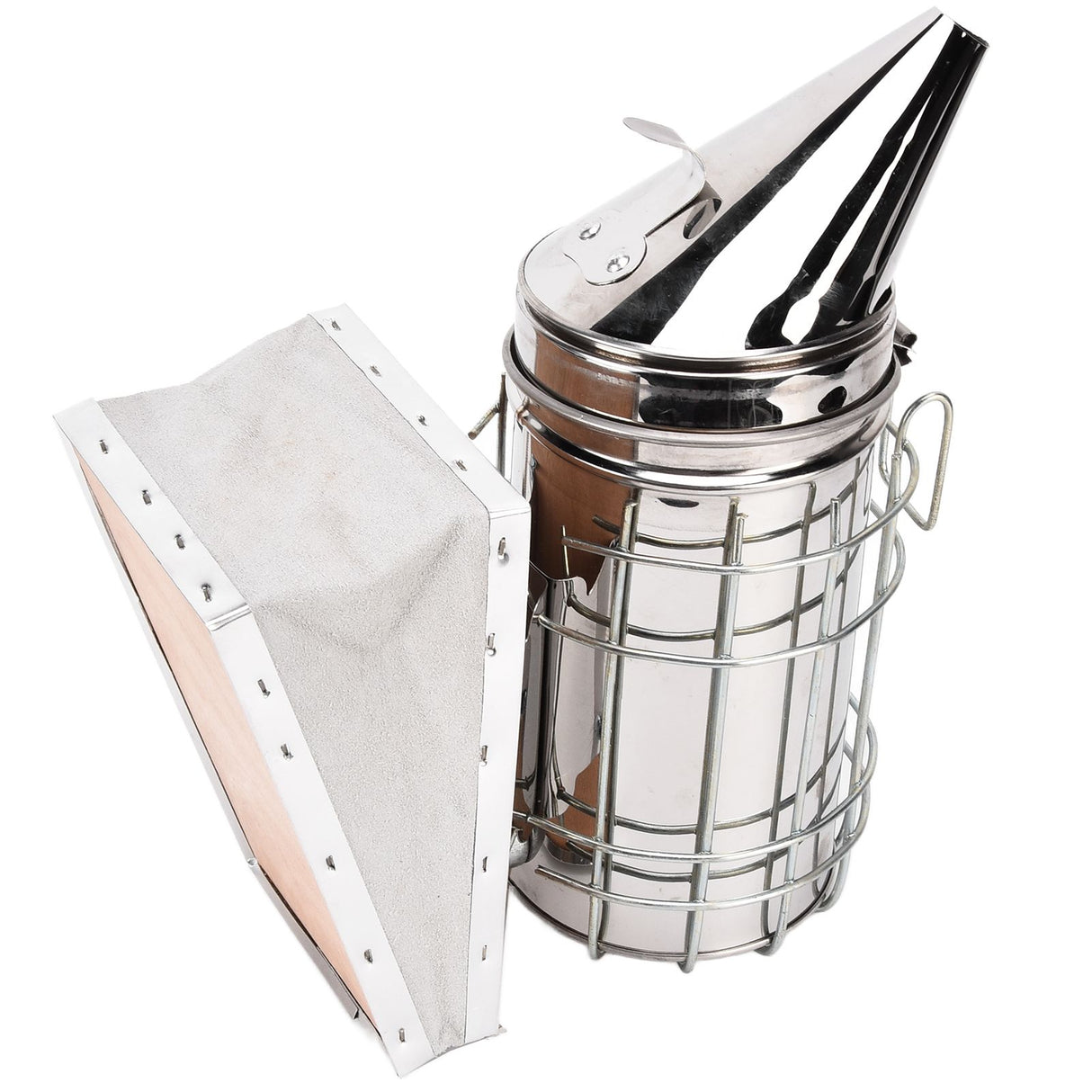 Beekeeping Starters Kit Beehive Smoker Wire Embedder Scraper Bee Brush Supplies Tools for Beekeepers