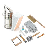 10Pcs/Set Beekeeping Kit Frame Grip Bee Brush Beehive Smoker Queen Bee Clip Wire Embedder Scraper Tools