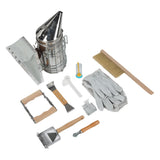10Pcs/Set Beekeeping Kit Frame Grip Bee Brush Beehive Smoker Queen Bee Clip Wire Embedder Scraper Tools - Rear View