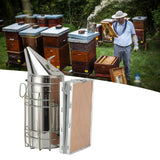 10Pcs/Set Beekeeping Kit Frame Grip Bee Brush Beehive Smoker Queen Bee Clip Wire Embedder Scraper Tools - Extra Image