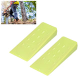 2 Pcs Chainsaw Wedges 8 Inch Green Chainsaw Felling Cutting Wedges Log Splitter Wedges