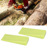 2 Pcs Chainsaw Wedges 8 Inch Green Chainsaw Felling Cutting Wedges Log Splitter Wedges